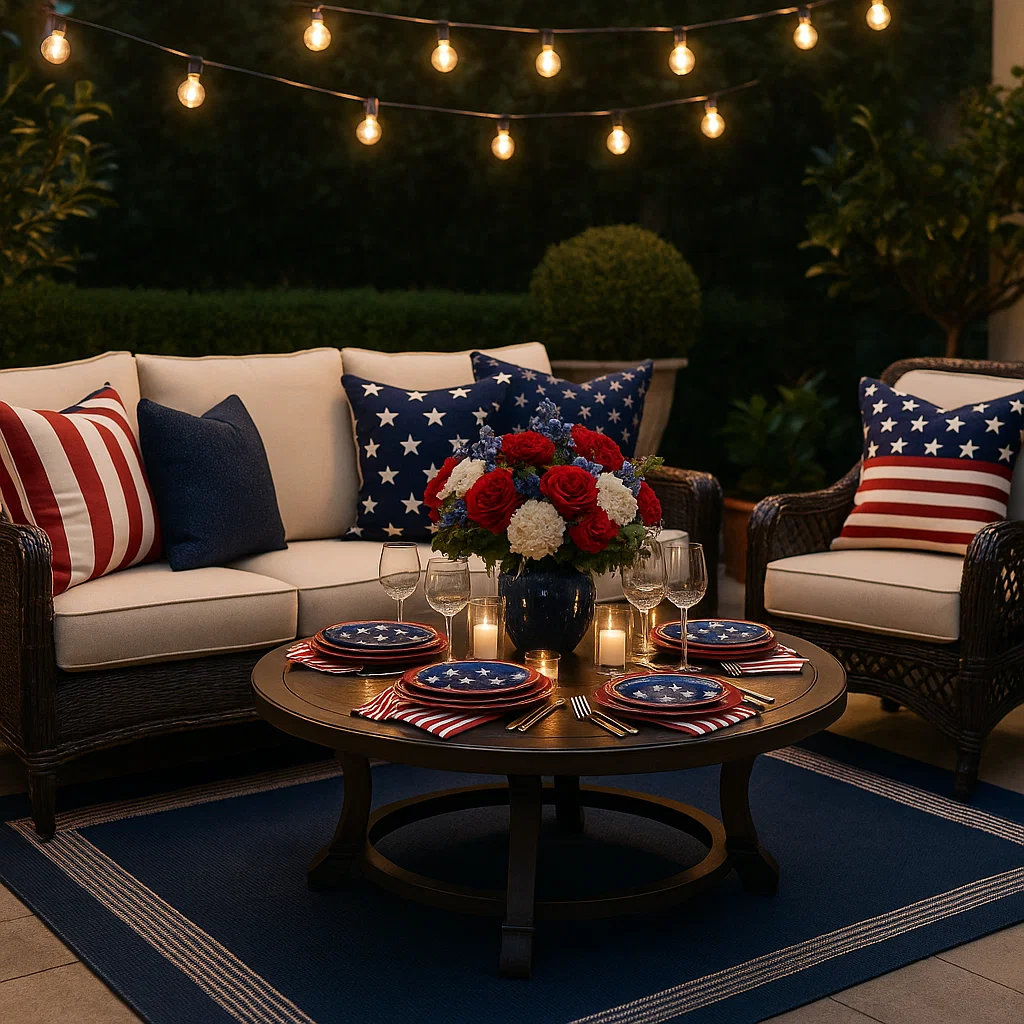 4th of July Outdoor Decor Ideas for 2025: Patio, Lighting & Dining Inspiration