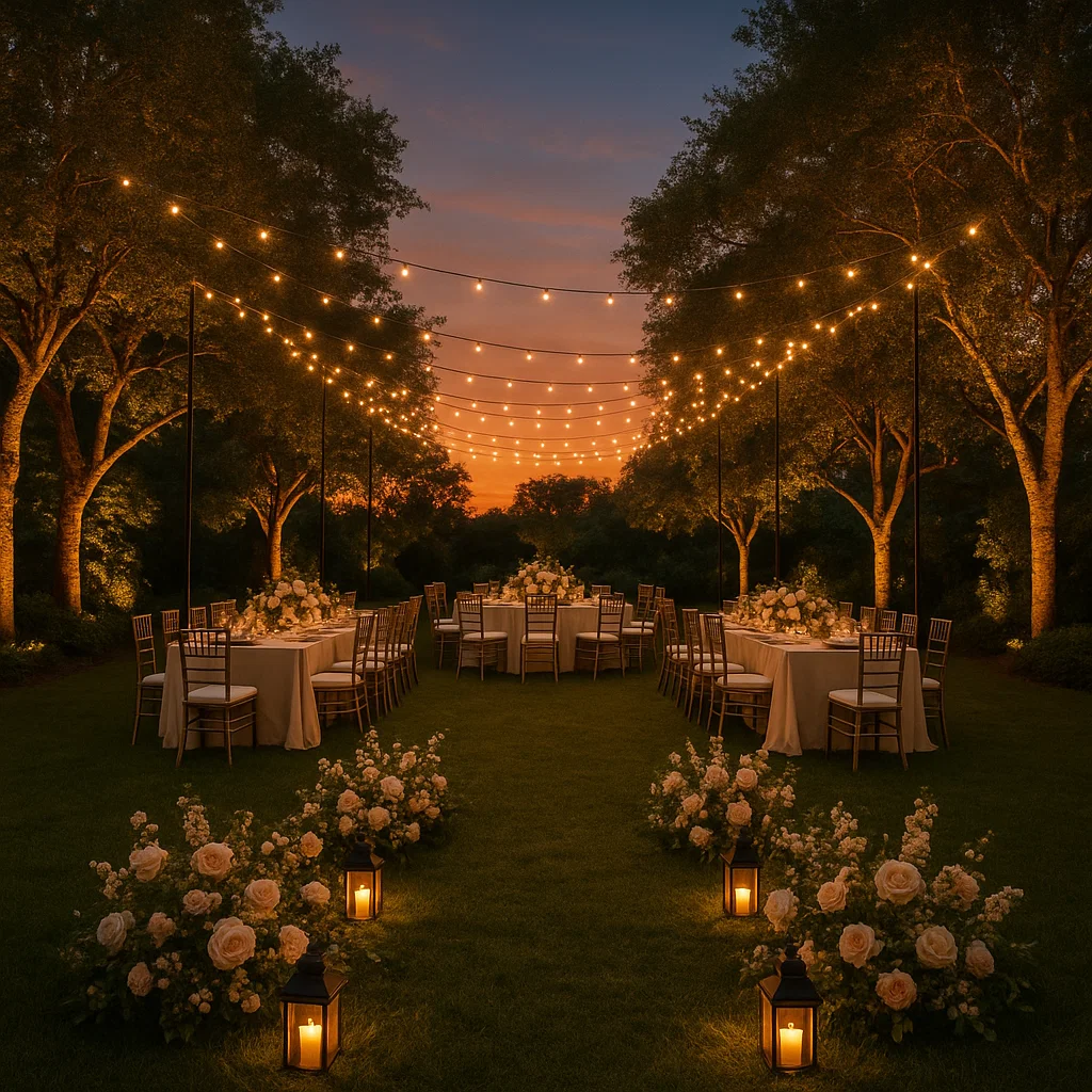 Transforming Outdoor Spaces for Weddings: Expert Lighting Tips for Elegant Garden Designs