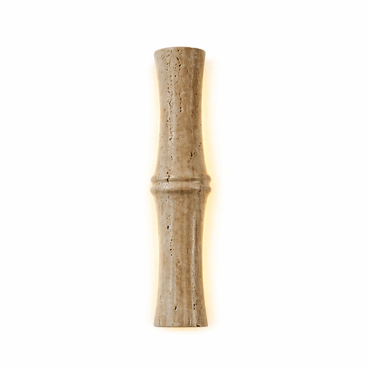 Bamboo Travertine Sconce
