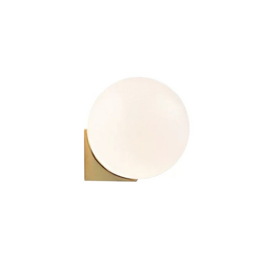 Minimalist Geometric Glass Globe Wall Lamp