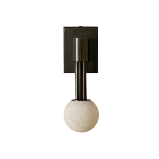 The Volterra Alabaster Orb Sconce