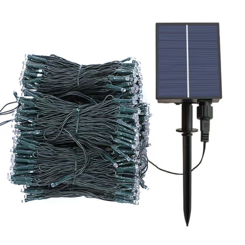 Outdoor LED Fairy Lights, Connectable, Dark Green Cable