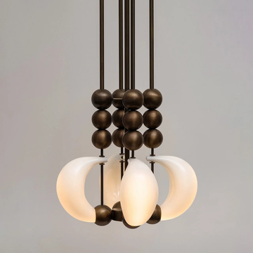 Antique Brass & White