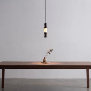 Tallo Alabaster Bamboo Pendant Light