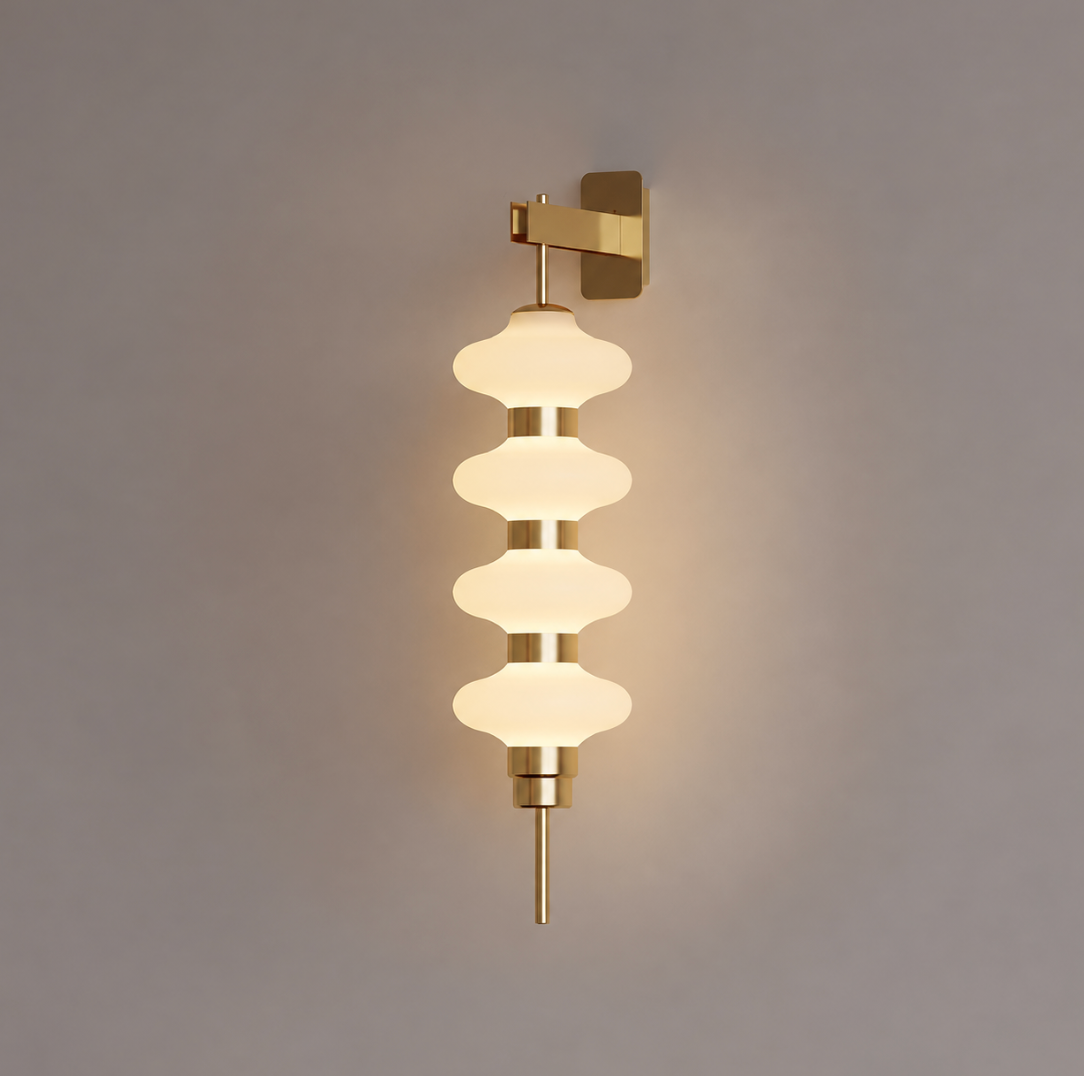 Stacked Glass Wall Sconce