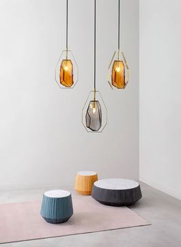 Faceted Gem Pendant Light