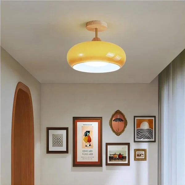 Retro Bauhaus Glass Ceiling Lamp S87