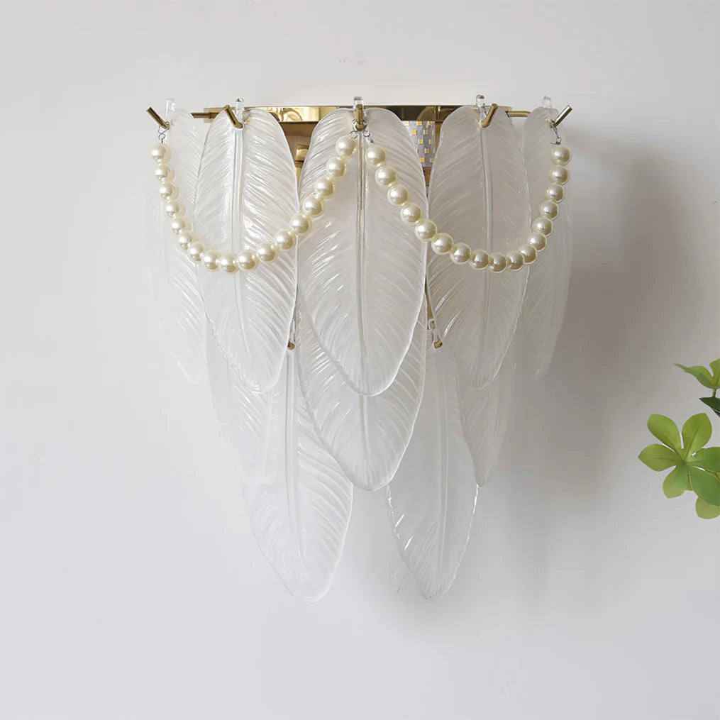 Feather Pearl Wall Lamp