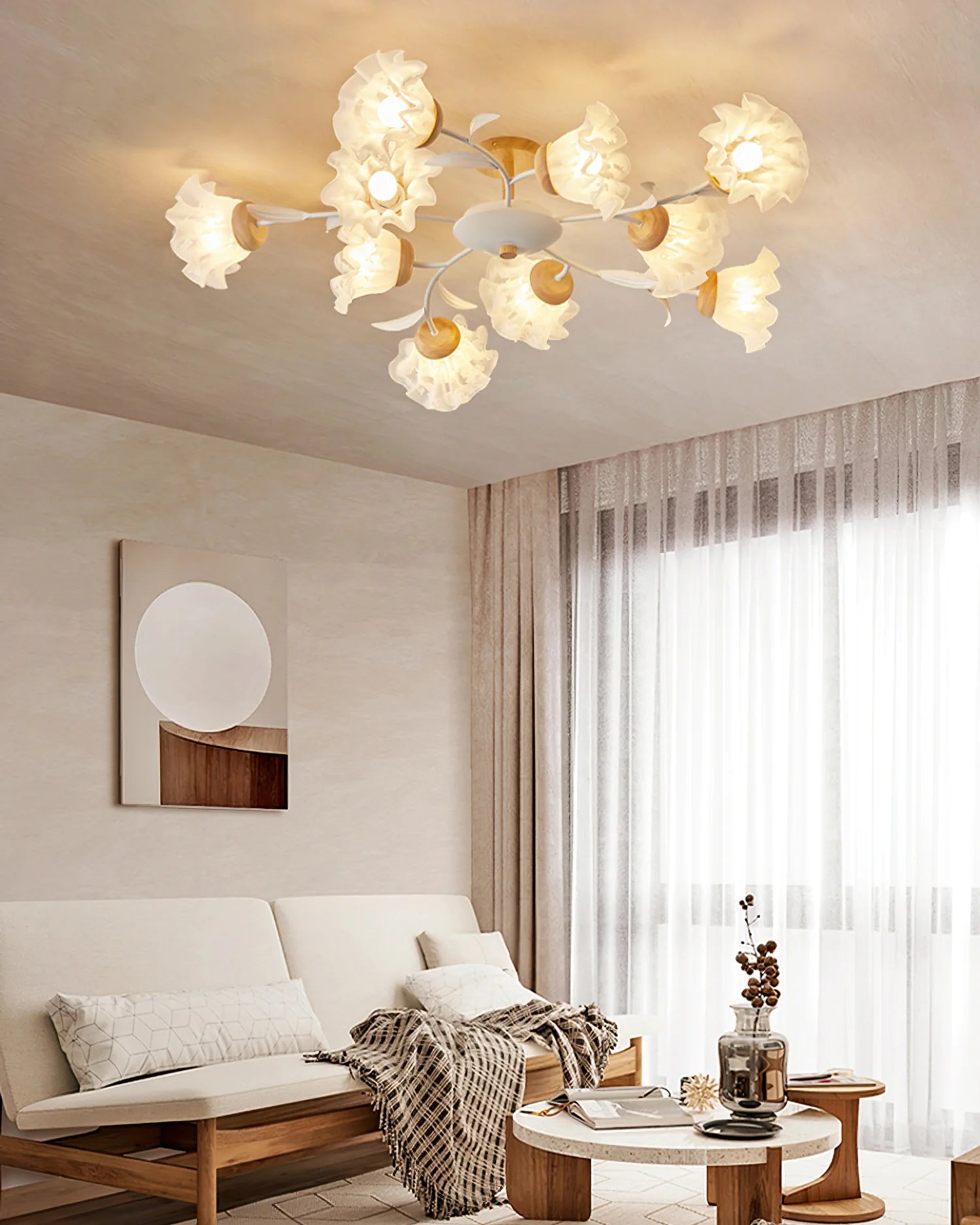 Canister Flower Ceiling Lamp