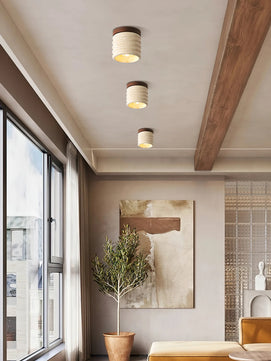 Vaarnii Travertine Ceiling Lamp