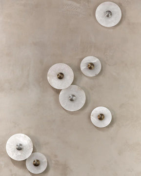 Round Alabaster Wall Lamp