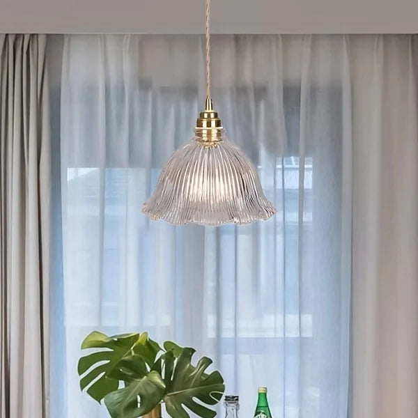 Nordic Retro Flower Glass Pendant Lamp S45