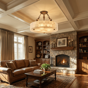 Luciana Alabaster Ceiling Light