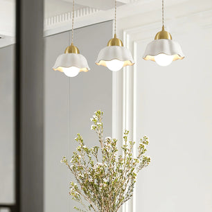 Ceramics Floral Pendant Light