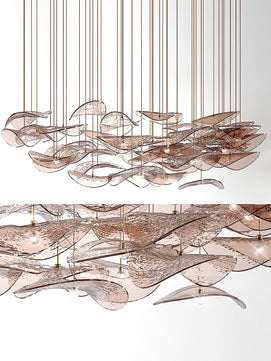 Floating Leaf Chandelier