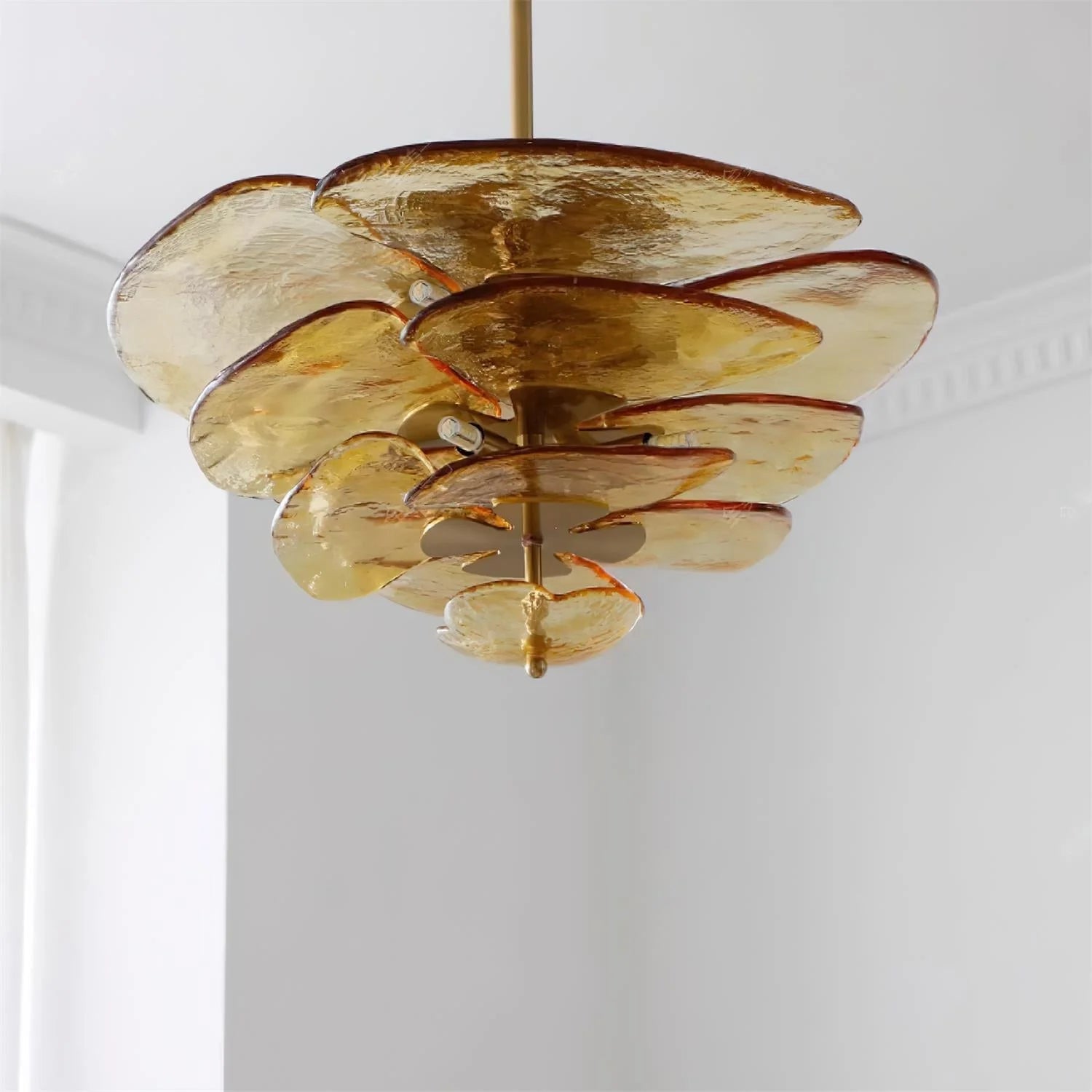 Lotus Leaf Murano Chandelier