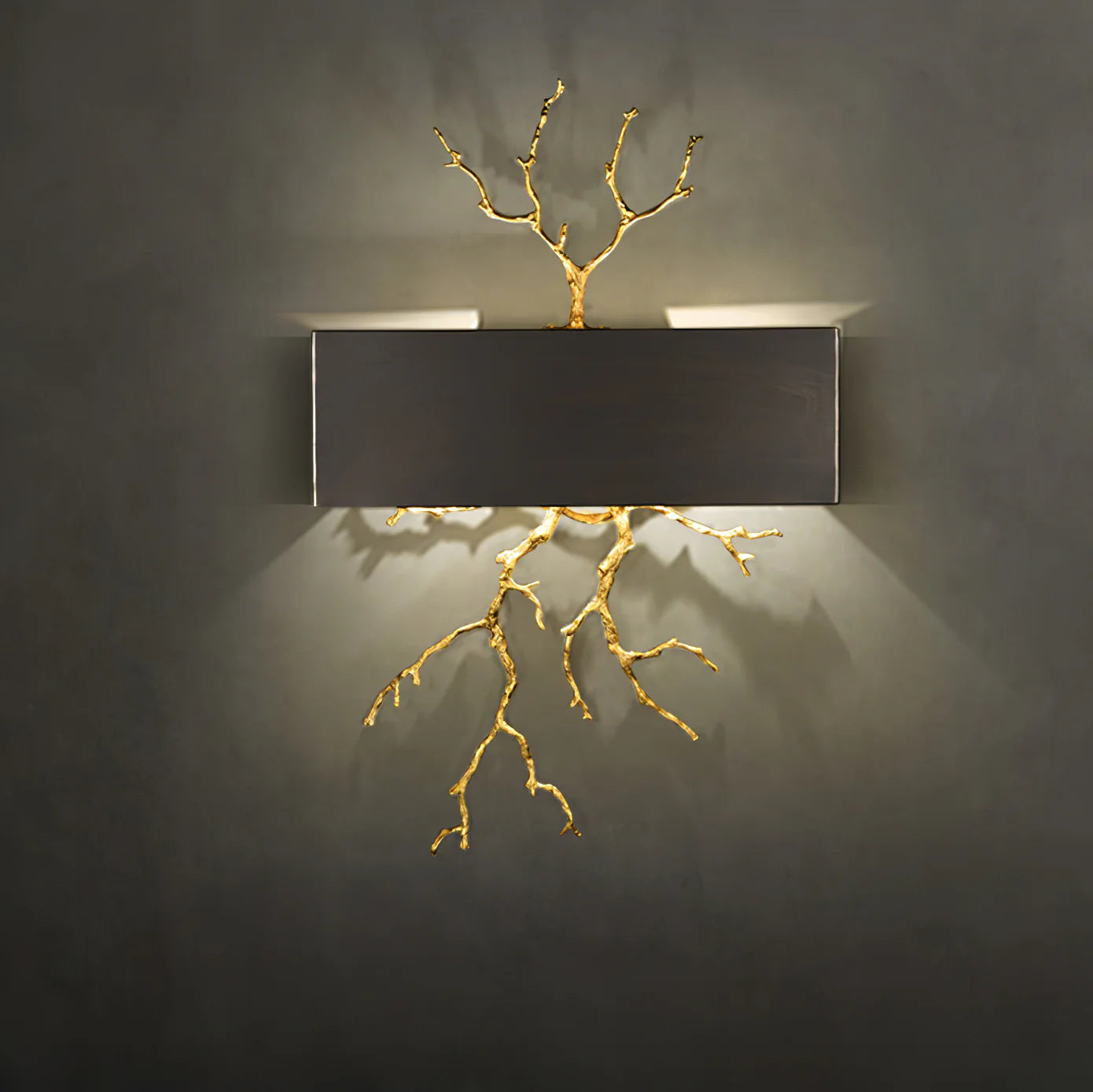 Brass Branch Wall Lamp