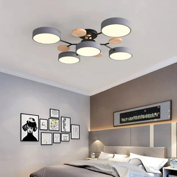 Nordic Branched Disc Metal Ceiling Lamp S117