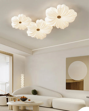 Cream Flower Ceiling Lamp