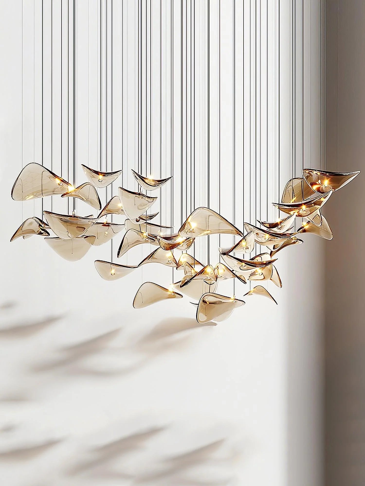 Floating Leaf Chandelier