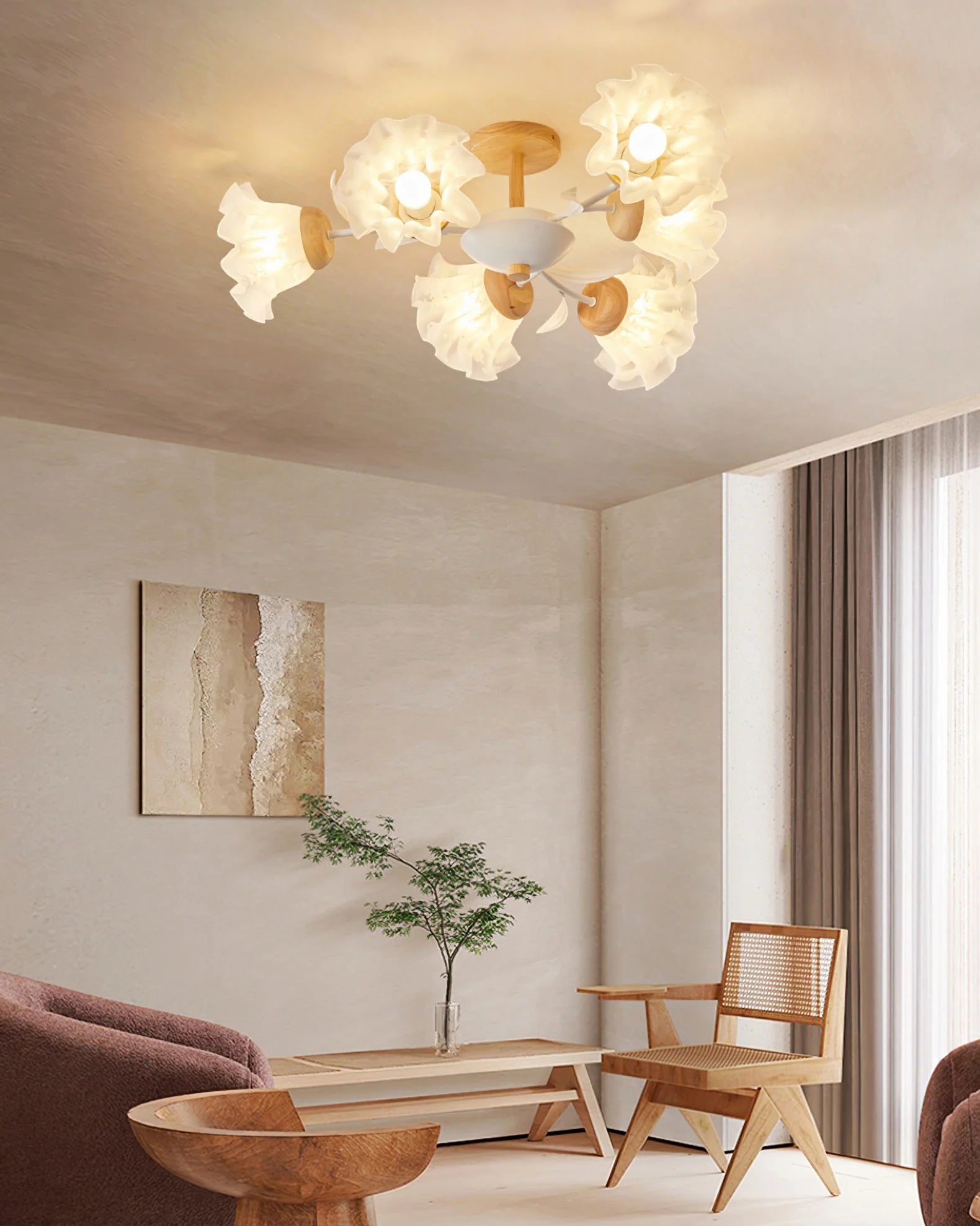 Canister Flower Ceiling Lamp