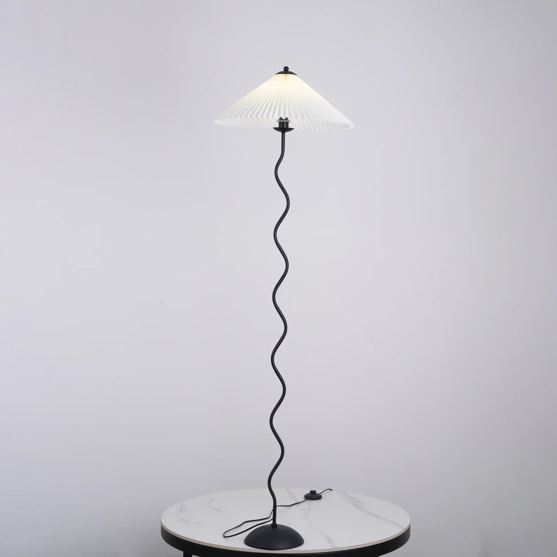 Wiggly Pleated Floor Lamp