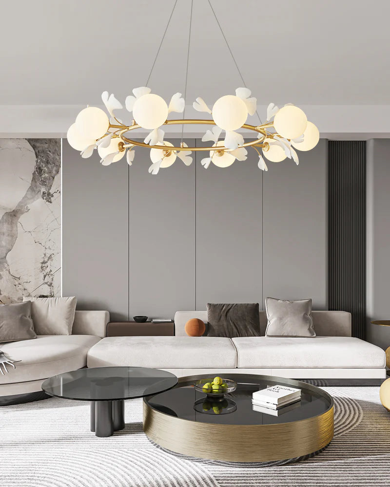 Allanie Gingko Round Chandelier