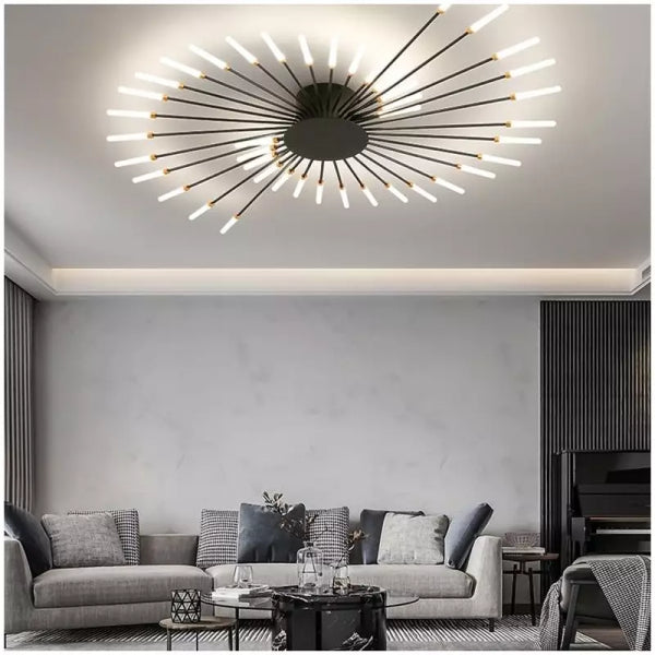 Sputnik Led Fireworks Flush Mount Ceiling Light S40