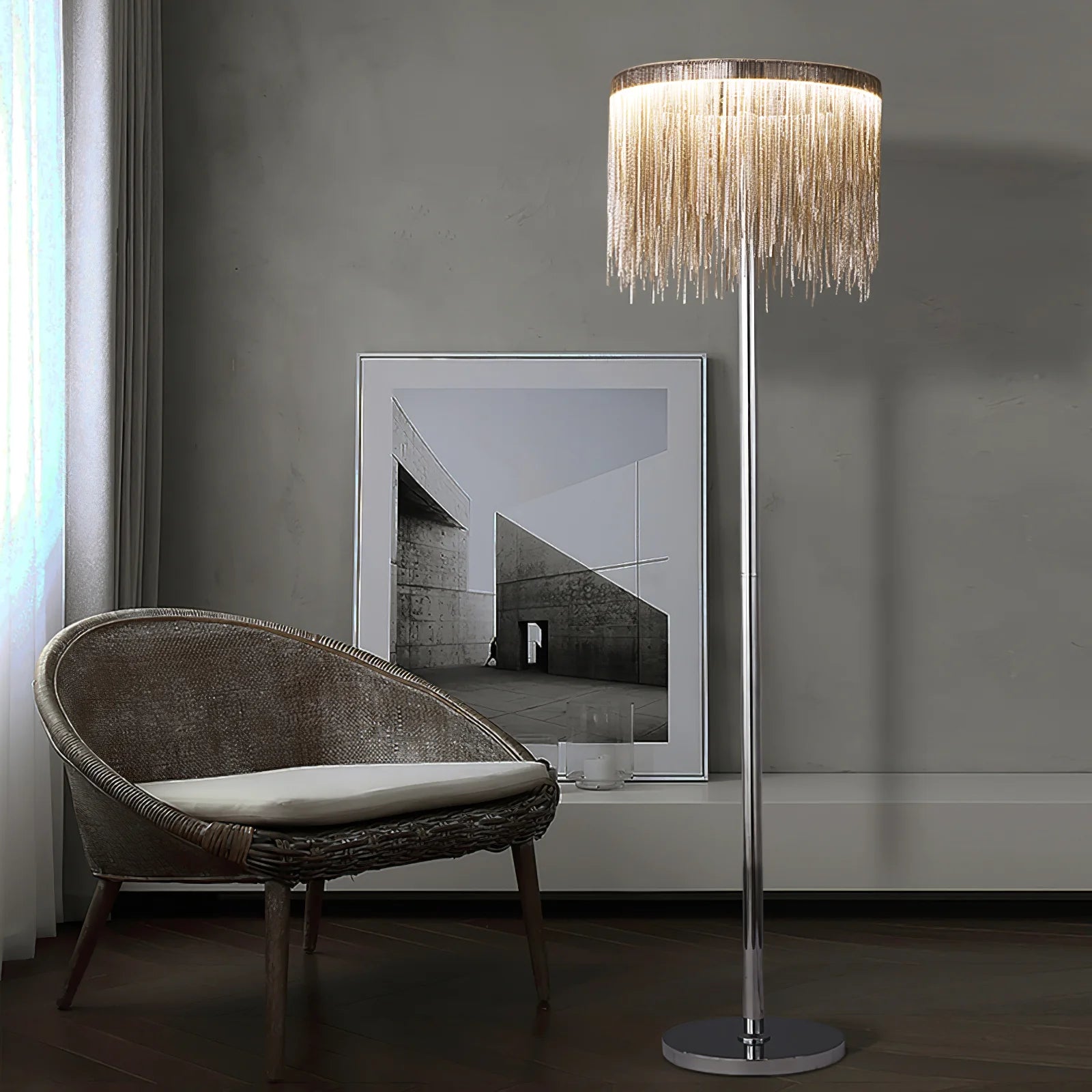 Cadena Tassel Floor Lamp