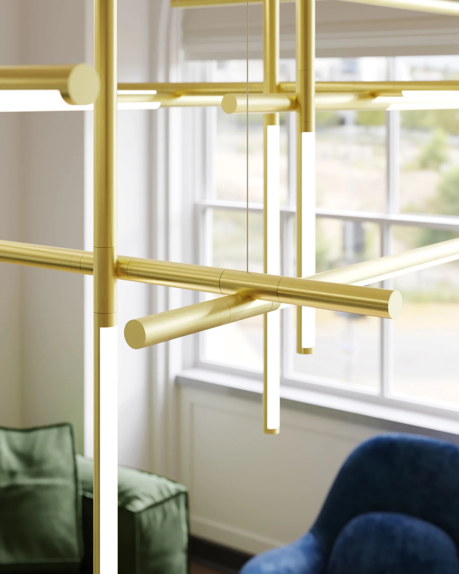 Geometric Linear Pendant Lights