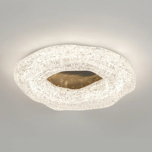 Glacial Pattern Resin Ceiling Light