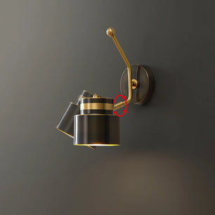 Brass Cylinder Wall Lamp