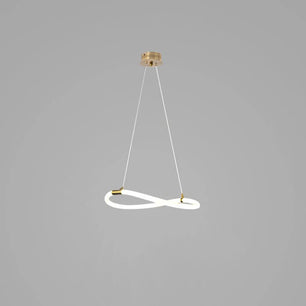 Serpentine Glow Gold Chandelier