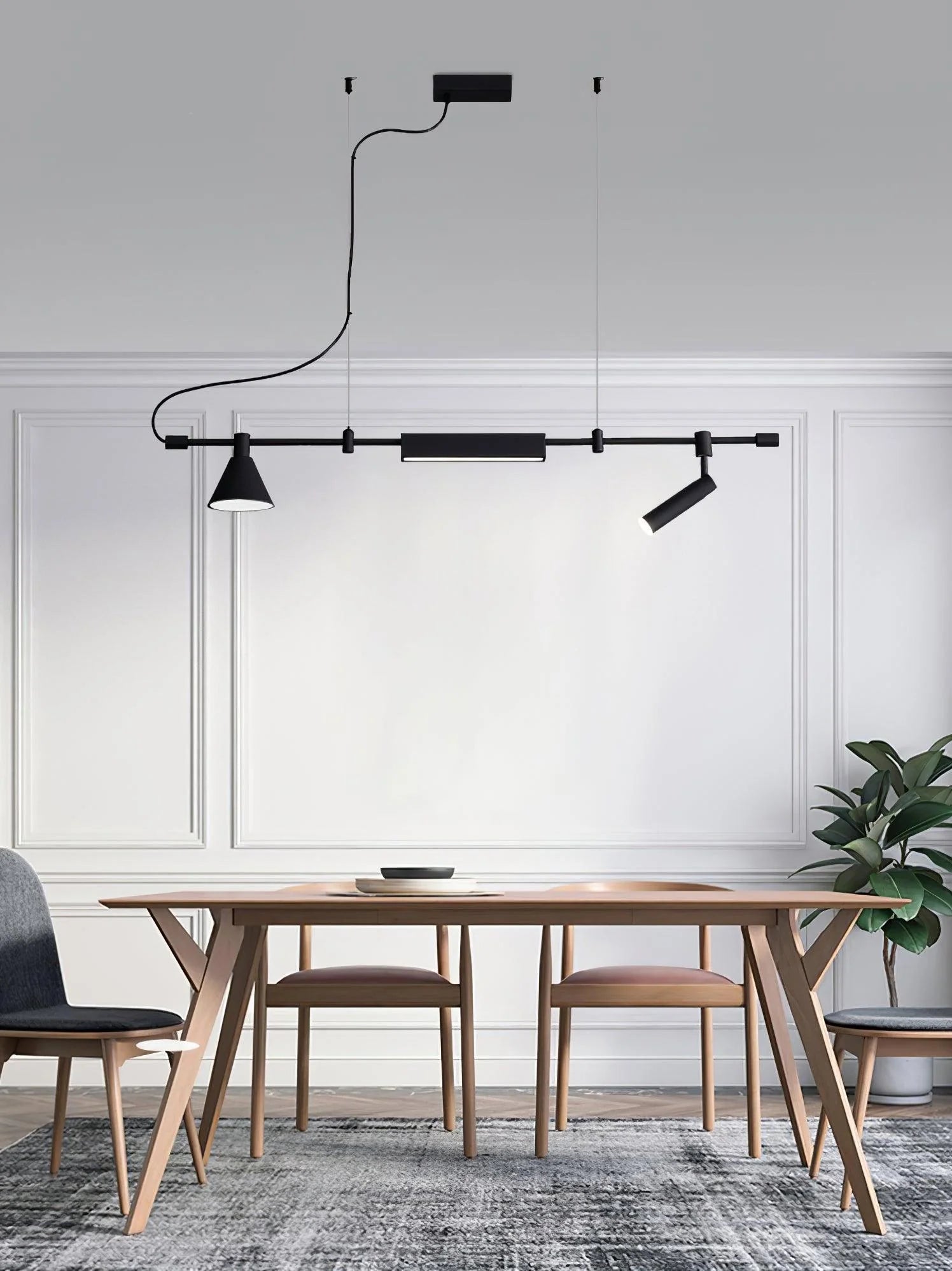 Horizontal Linear LED Pendant Lamp