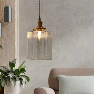 Jewel Glass Brass Pendant Light