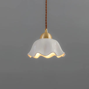 Ceramics Floral Pendant Light