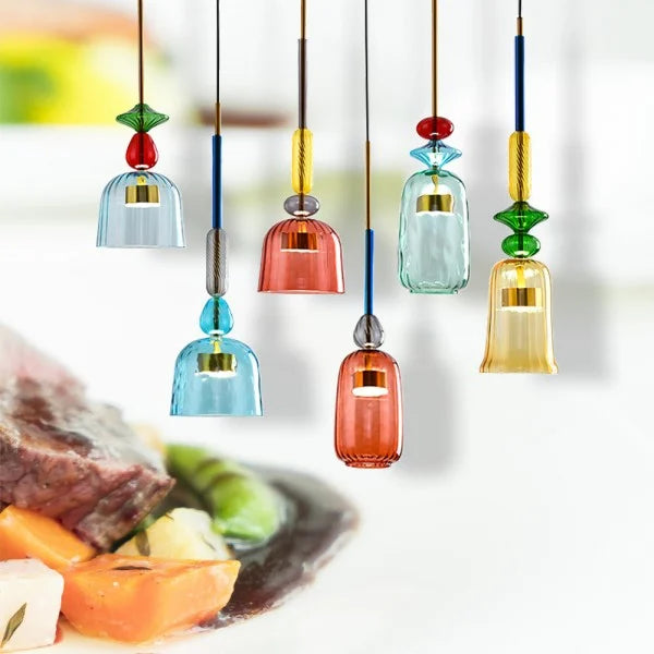 Nordic Macaron Lollipop Glass Pendant Lamp S118