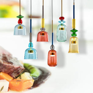 Nordic Macaron Lollipop Glass Pendant Lamp S118