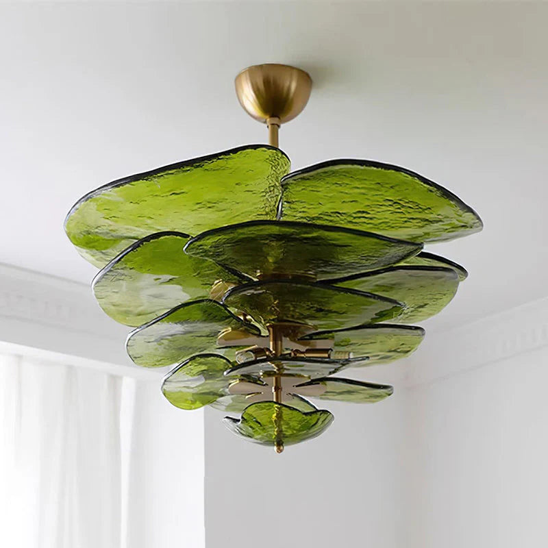 Lotus Leaf Murano Chandelier
