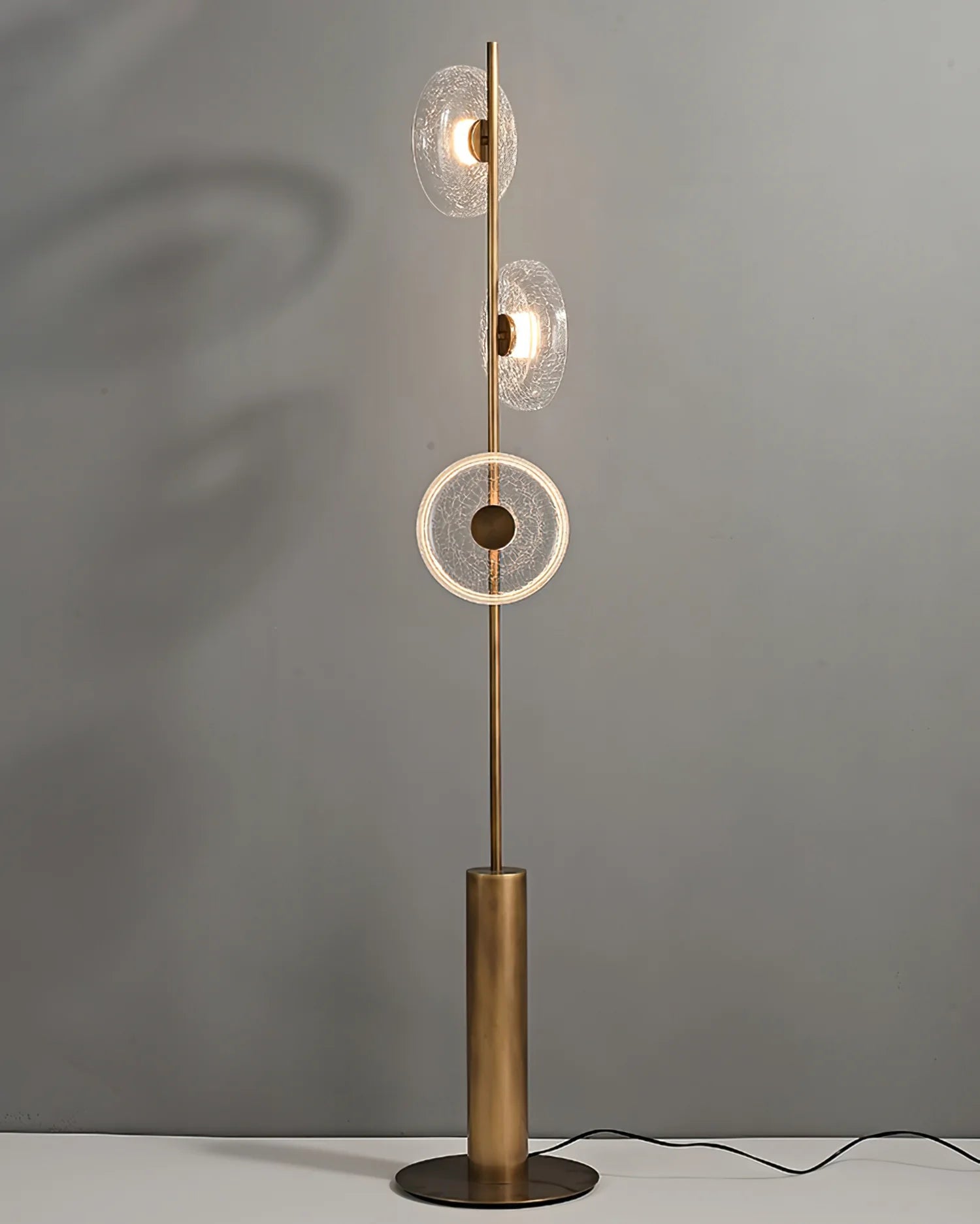 Glacier Crackle Glass Floor Lamp – Malane Lighting
