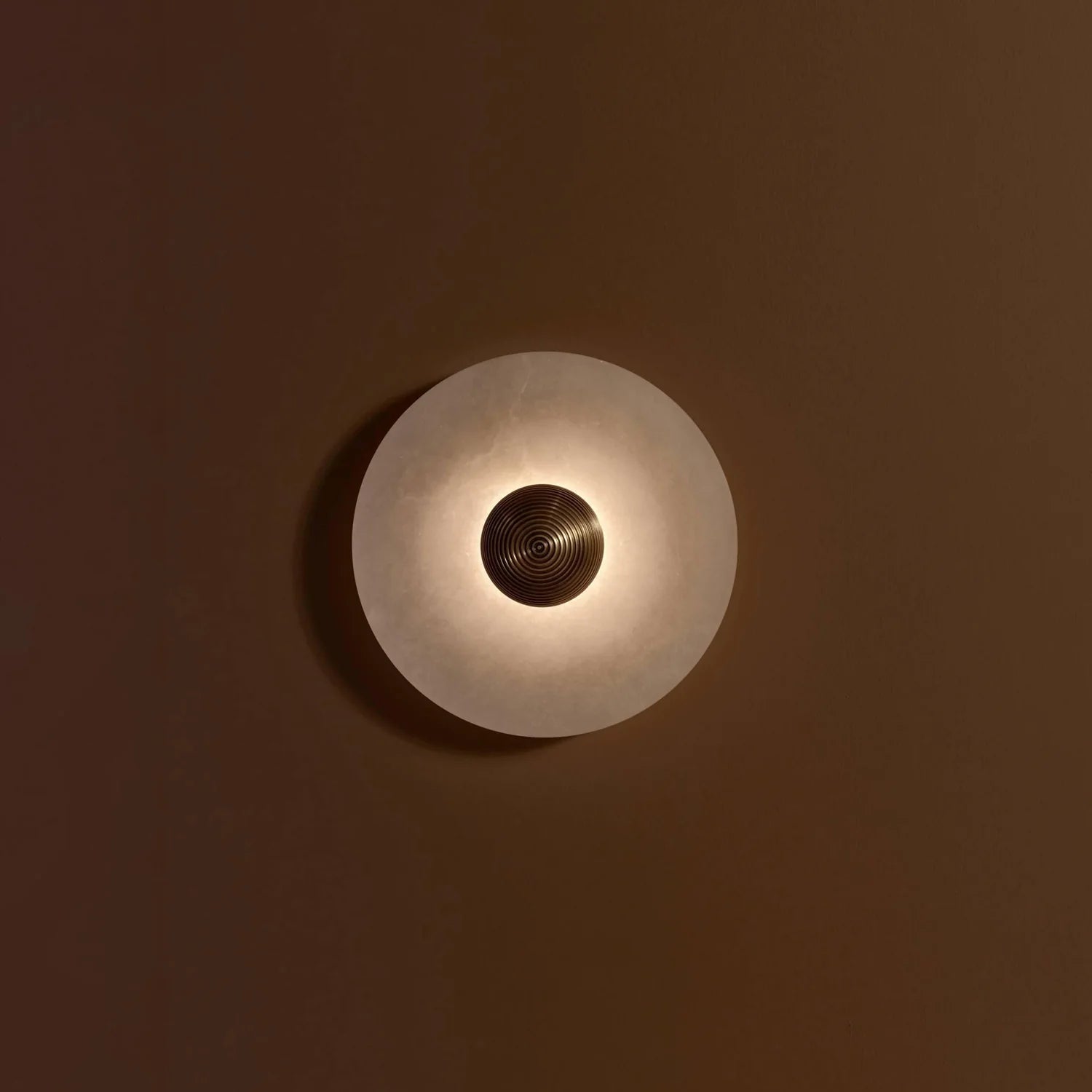 Round Alabaster Wall Lamp