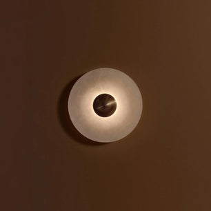 Round Alabaster Wall Lamp