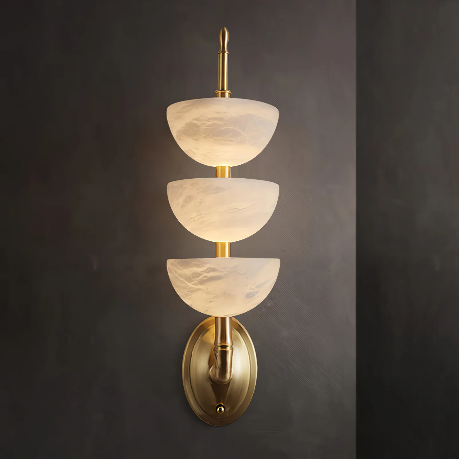 Faux Alabaster Wall Sconce