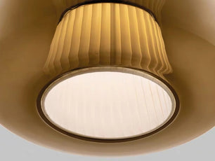 Plisse Pleated  Glass Pendant Light