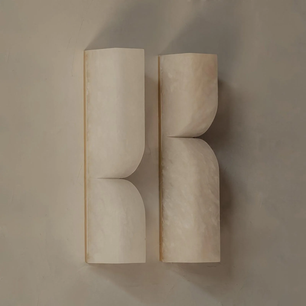Up Down alabster Wall Sconce