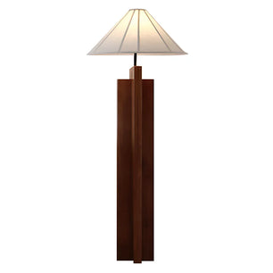 Crossbase Wood Floor Lamp