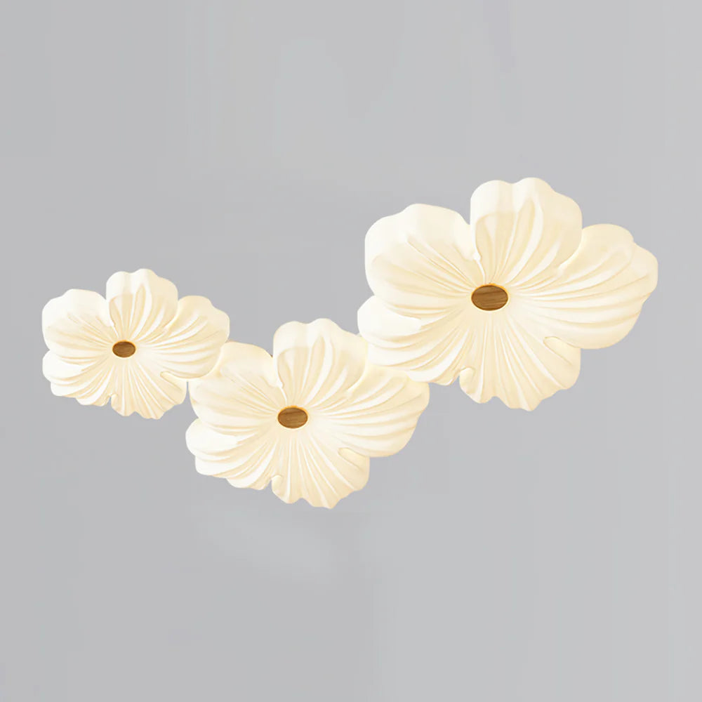 Cream Flower Ceiling Lamp