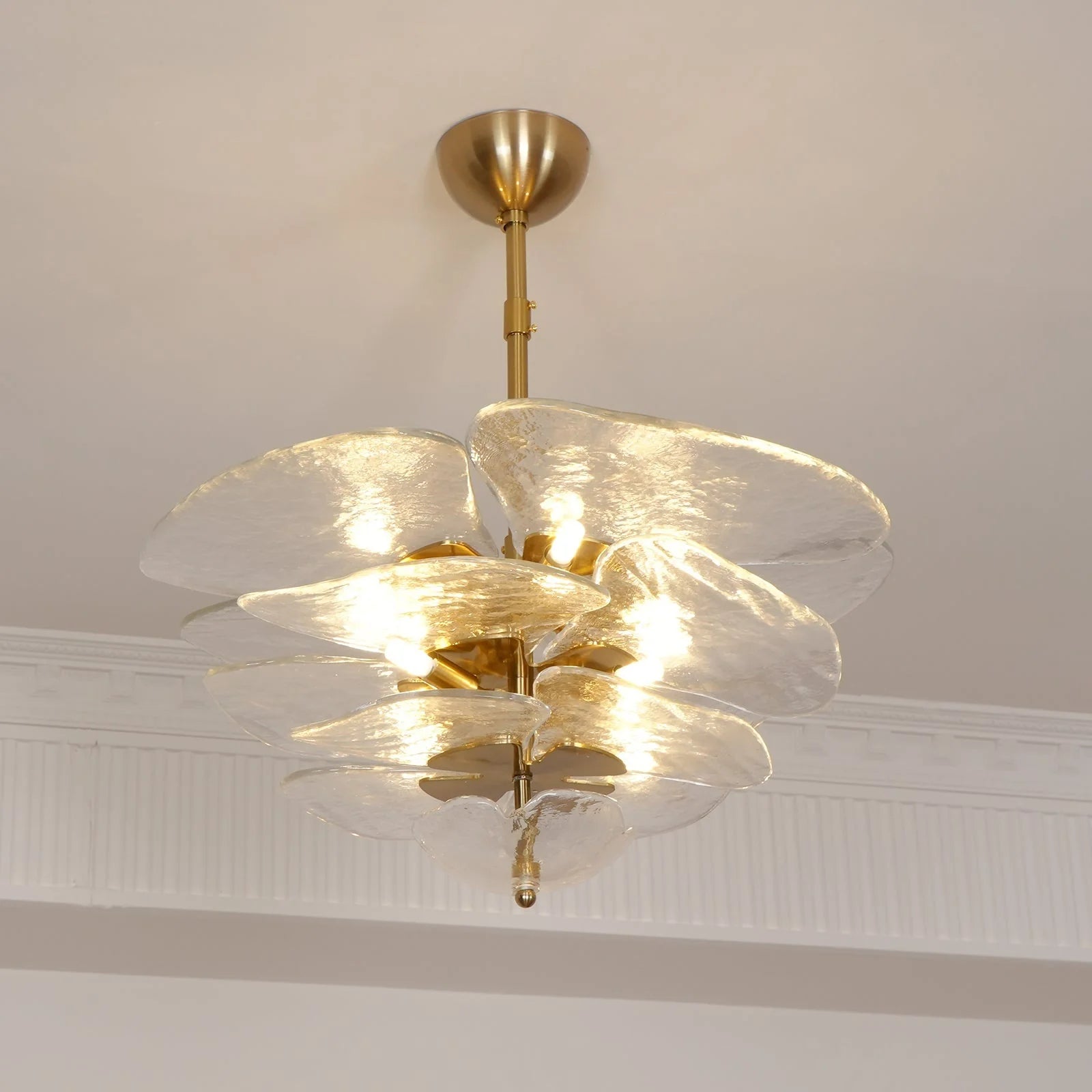 Lotus Leaf Murano Chandelier