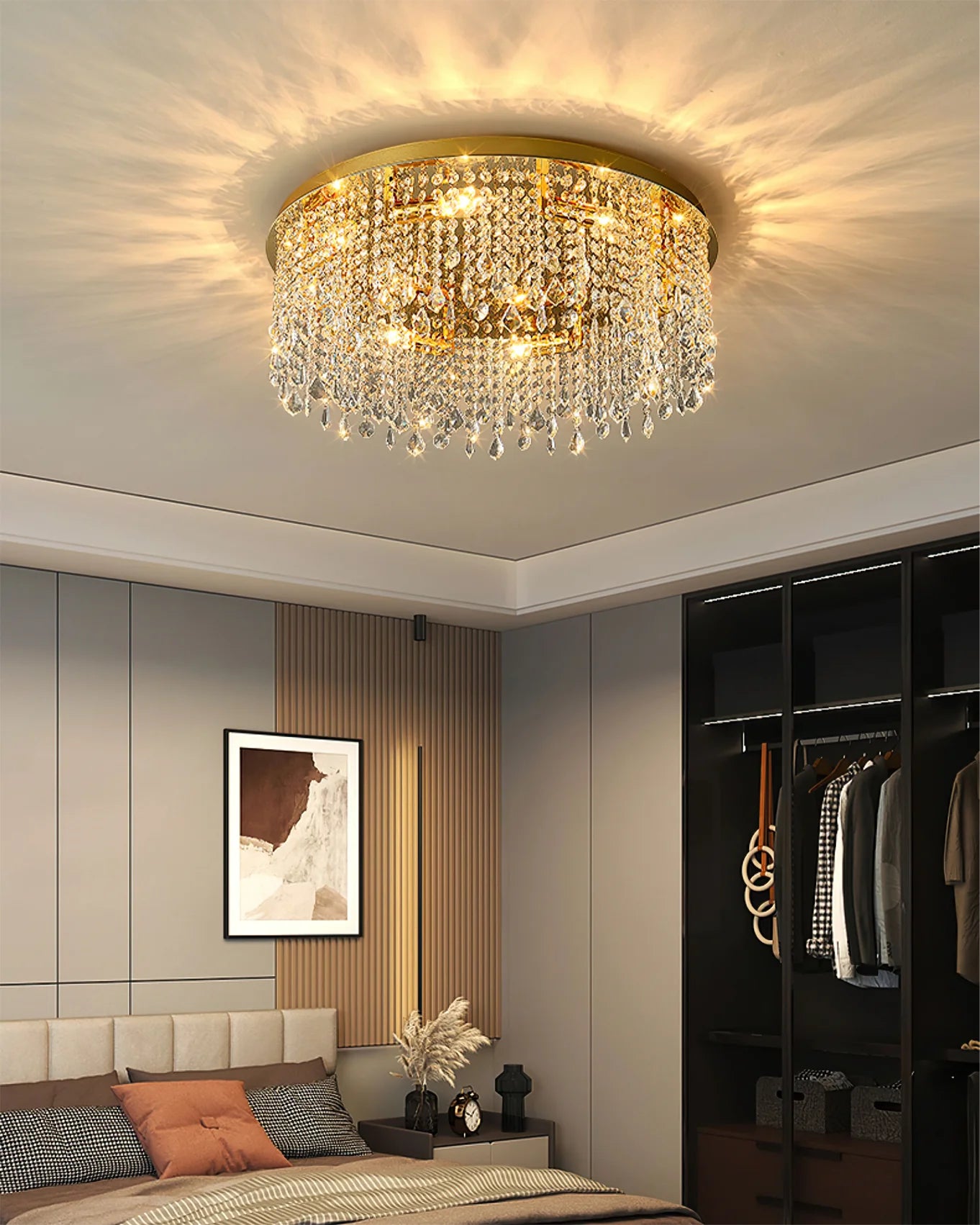 Beirio Crystal Ceiling Lamp