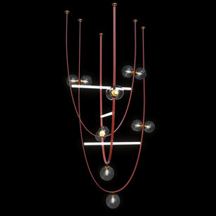 Belt Leather Ball Chandelier